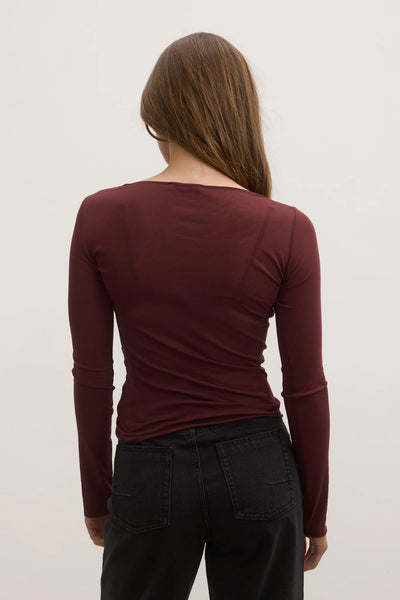 BAYSE ZOE TOP PLUM