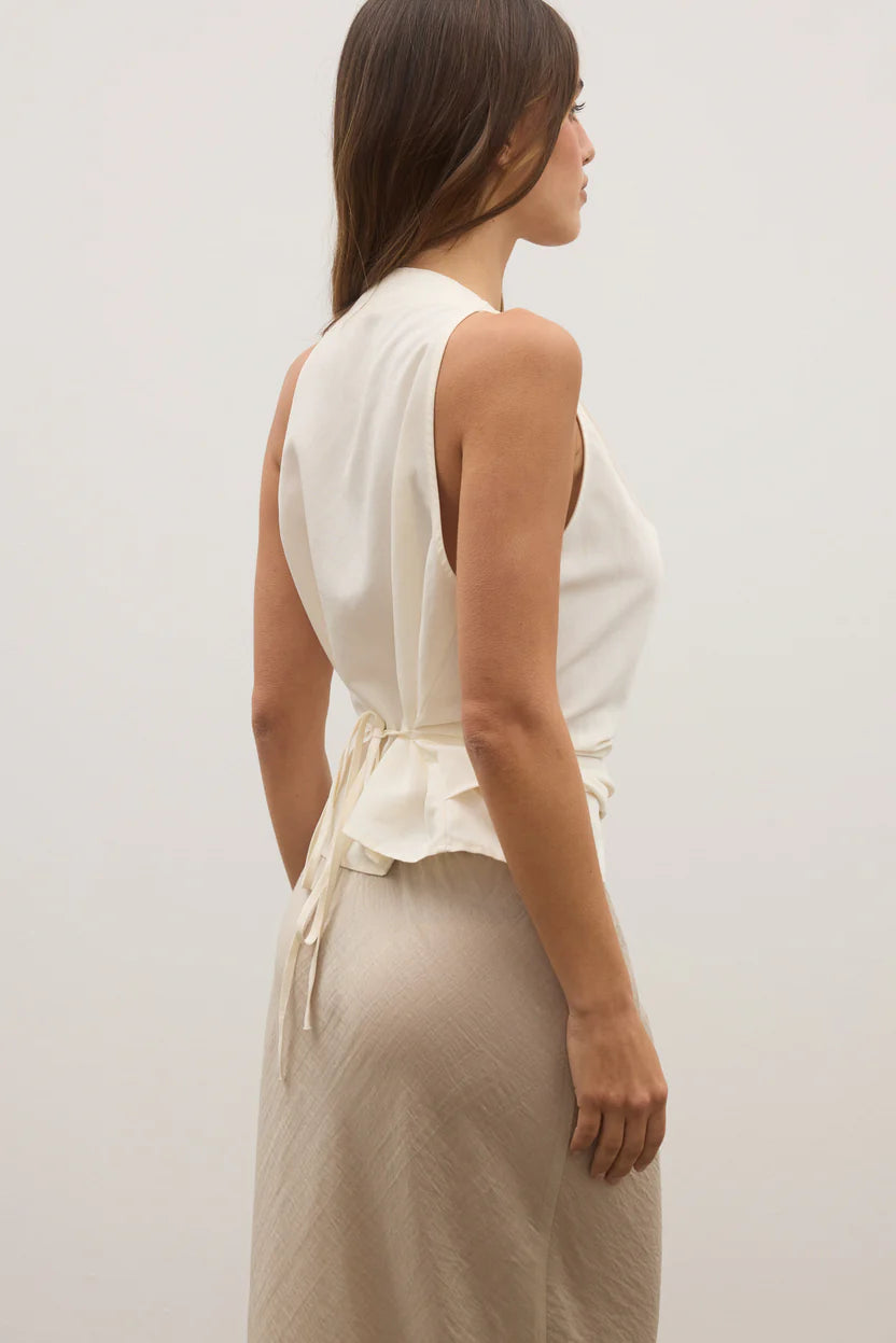 BAYSE MARINA MIDI SKIRT SAND