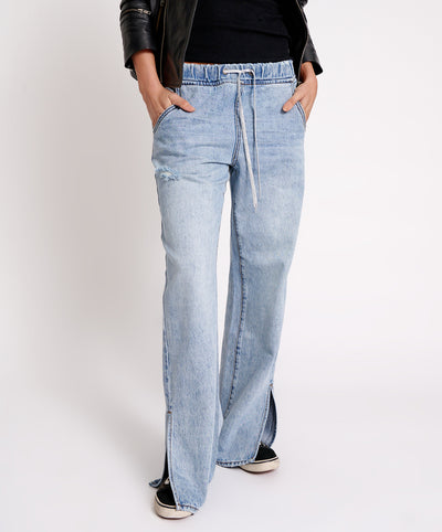 ONE TEASPOON ROADHOUSE WIDE LEG DRAWSTRING JEANS | BABY LEMONADE STORE