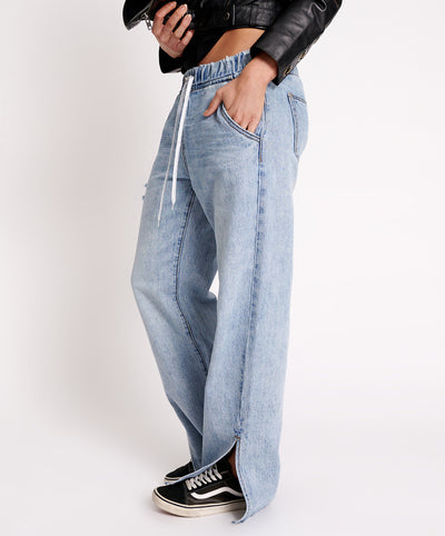 ONE TEASPOON ROADHOUSE WIDE LEG DRAWSTRING JEANS | BABY LEMONADE STORE