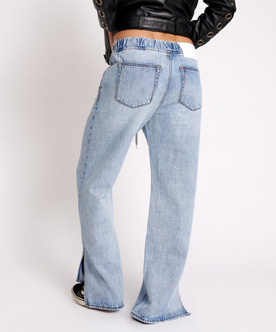 ONE TEASPOON ROADHOUSE WIDE LEG DRAWSTRING JEANS | BABY LEMONADE STORE