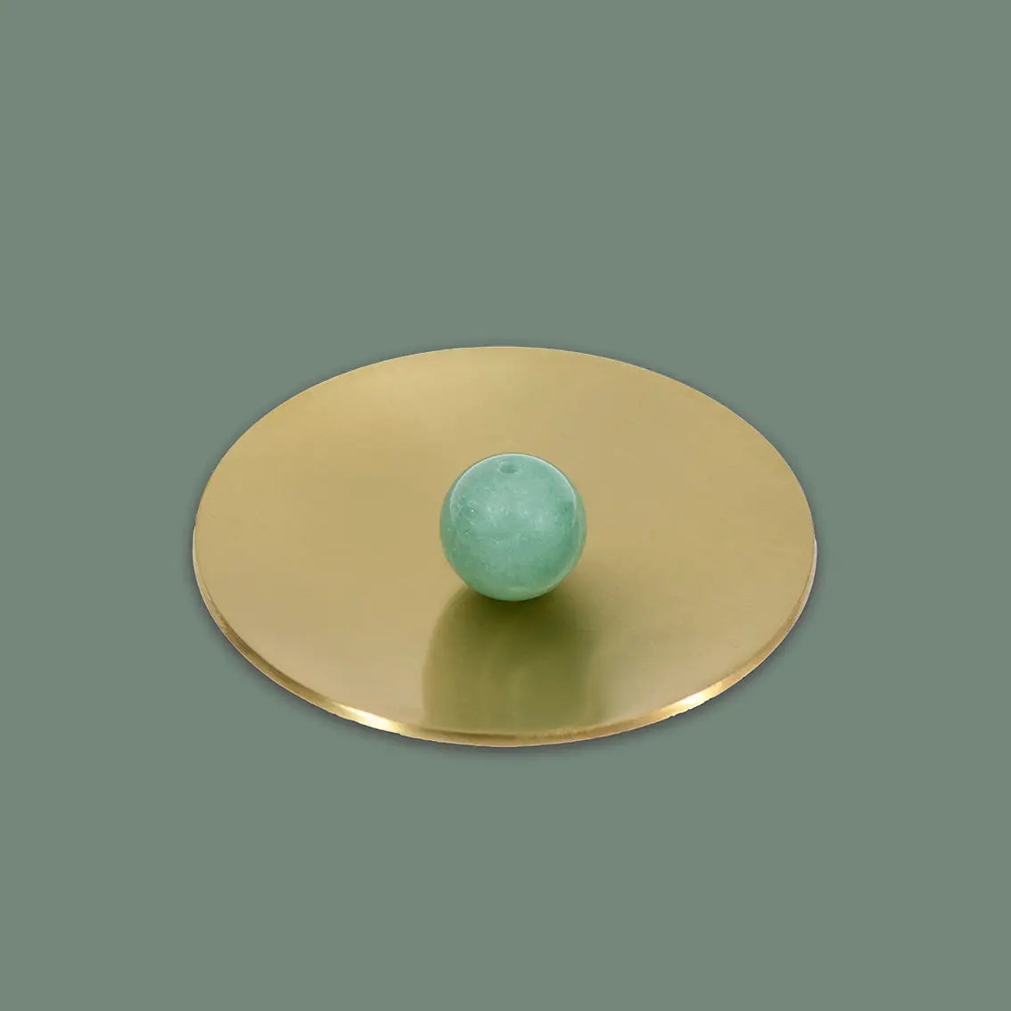 MAHO SENSORY GREEN ADVENTURINE CRYSTAL INCENSE HOLDER