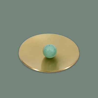 MAHO SENSORY GREEN ADVENTURINE CRYSTAL INCENSE HOLDER