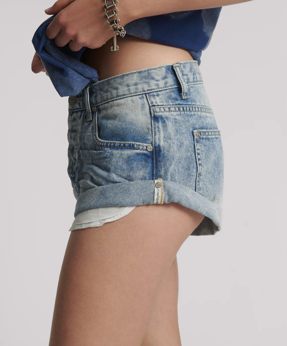 ONE TEASPOON BANDITS DENIM SHORTS SUNSET BLUE | BABY LEMONADE STORE