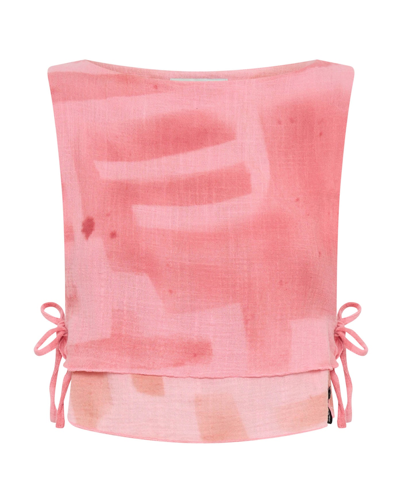 ONE TEASPOON MOAI HAND PAINTED MUSLIN DOUBLE LAYER TOP PINK | BABY LEMONADE STORE