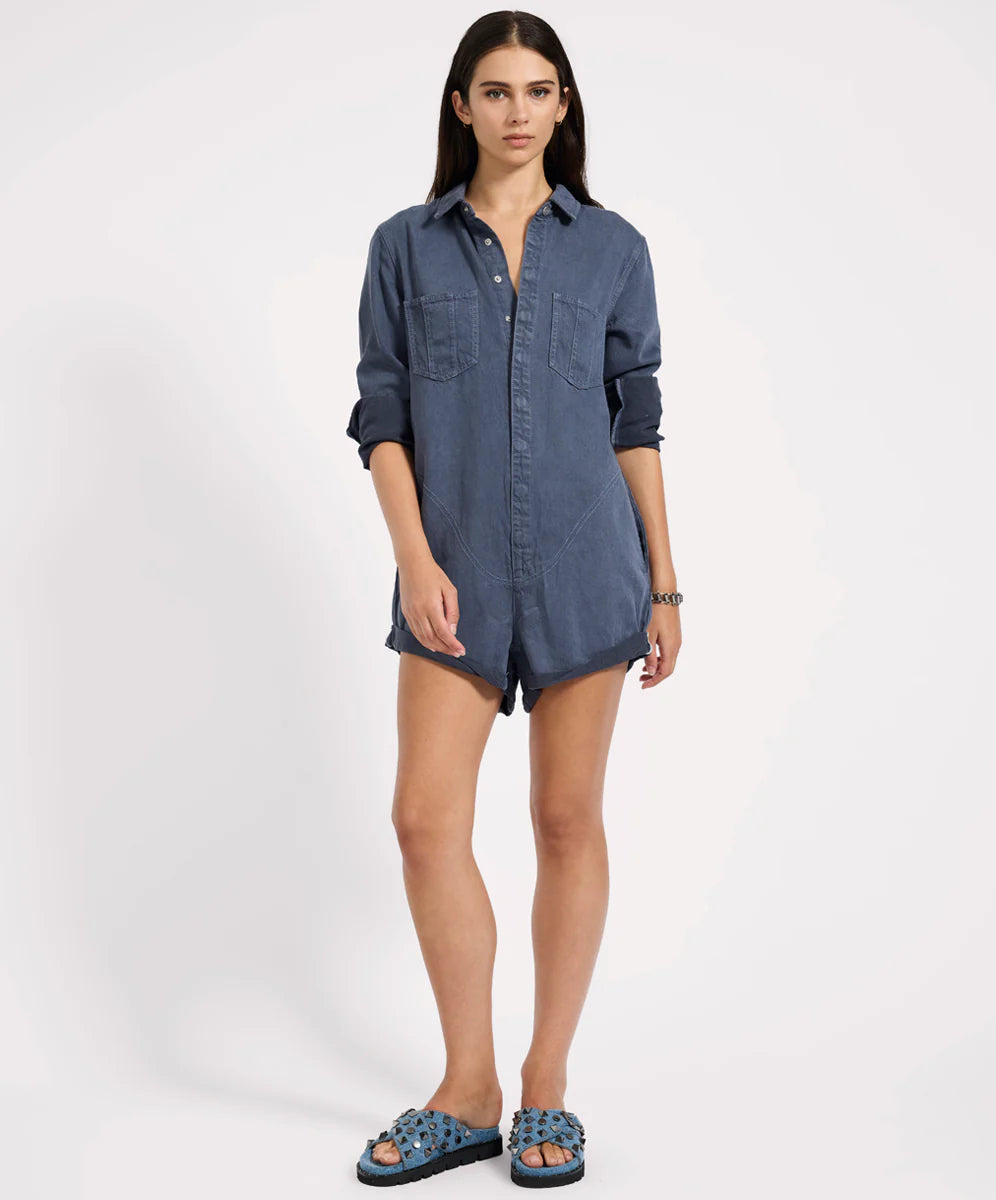 ONE TEASPOON PROPHECY JUMPSUIT MIDNIGHT BLUE