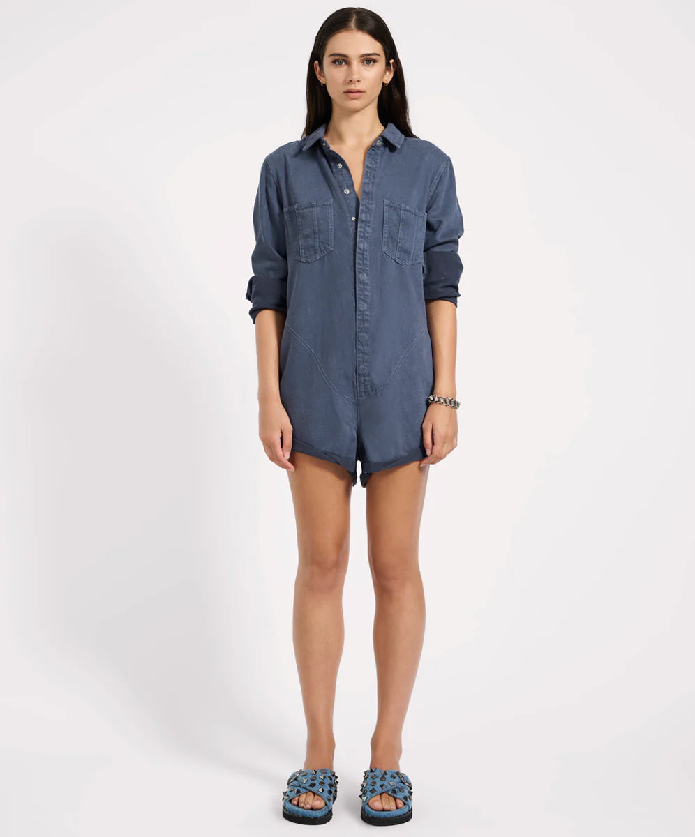 ONE TEASPOON PROPHECY JUMPSUIT MIDNIGHT BLUE