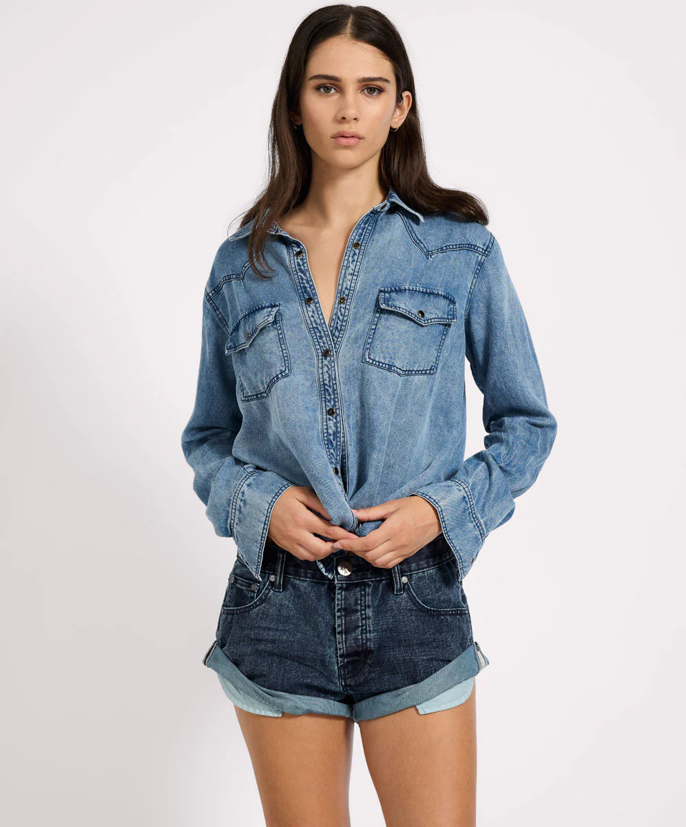 ONE TEASPOON BANDITS DENIM SHORTS INDIGO BLUE | BABY LEMONADE STORE