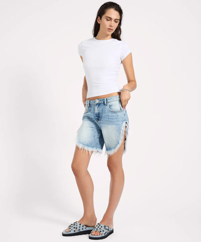 ONE TEASPOON FRANKIES DENIM SHORTS SUNSET BLUE | BABY LEMONADE STORE
