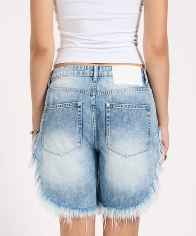 ONE TEASPOON FRANKIES DENIM SHORTS SUNSET BLUE | BABY LEMONADE STORE