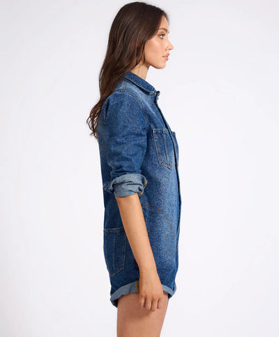 ONE TEASPOON PROPHECY JUMPSUIT BLUE PAISLEY