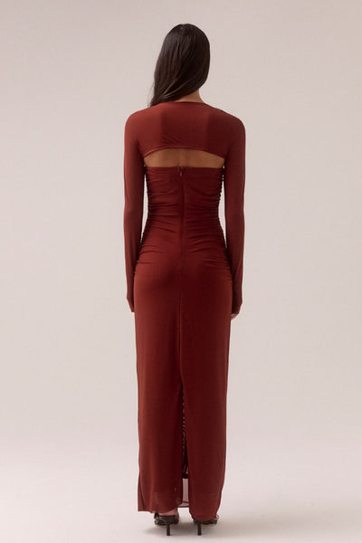 SOVERE STUDIO MYRIAD BOLERO DRESS CINNAMON