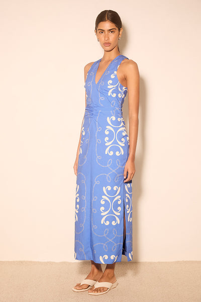MON RENN KALA DRESS BLUE KALA