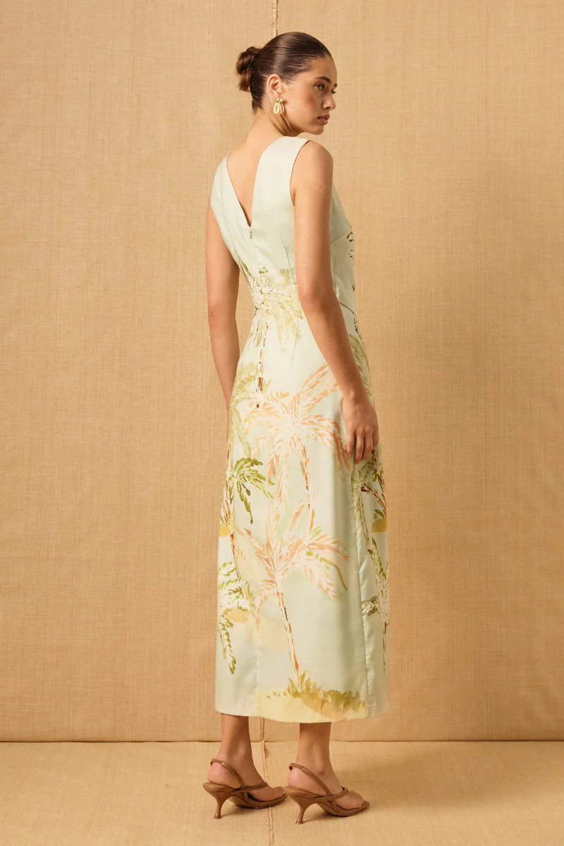 mon renn green dress CELEST KNIT DRESS