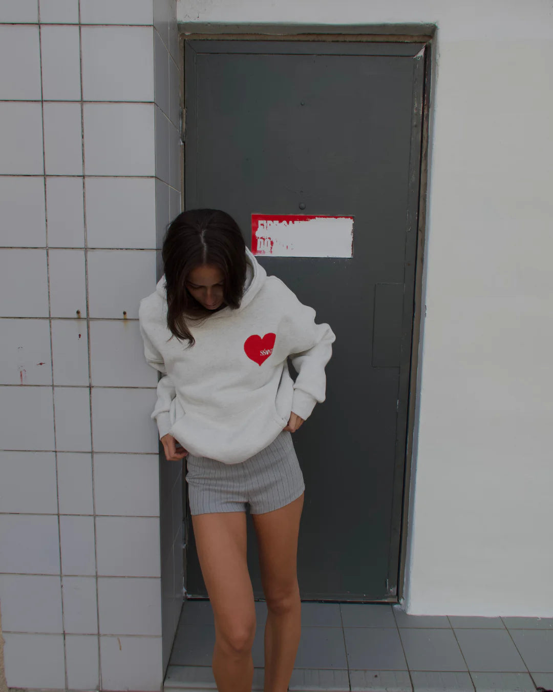 SŚAINT HEART HOODIE RED