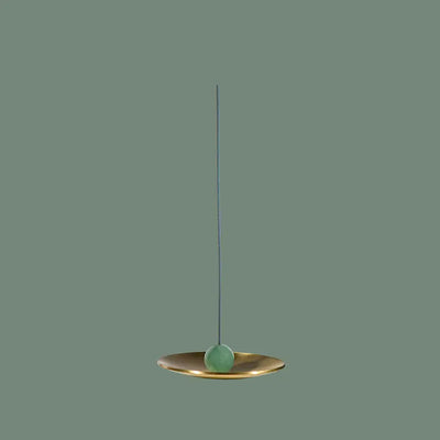 MAHO SENSORY GREEN ADVENTURINE CRYSTAL INCENSE HOLDER