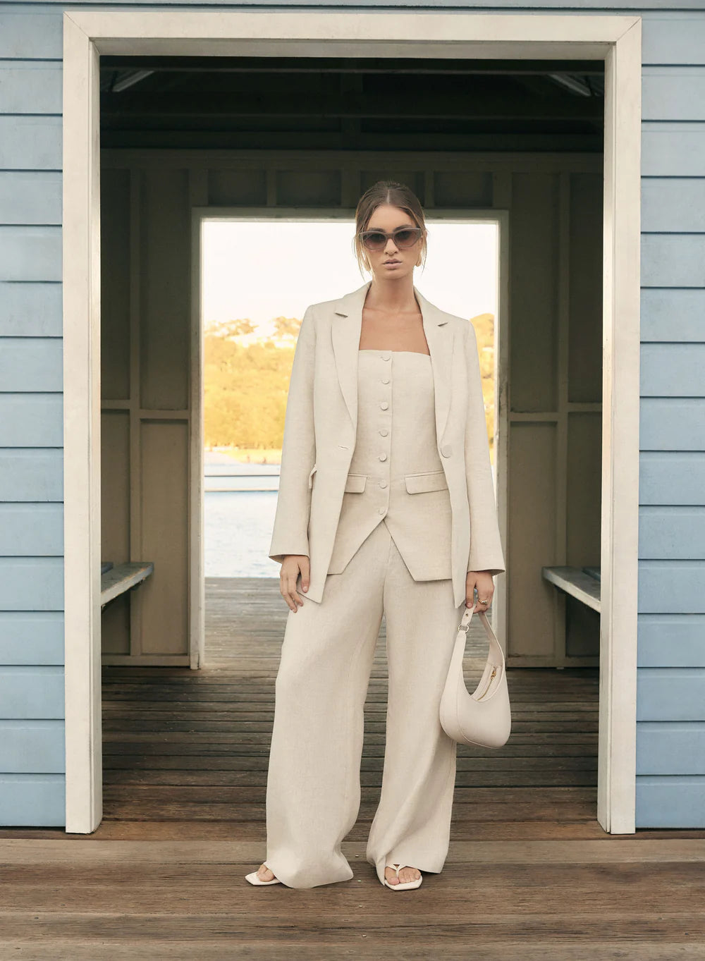 ESMAEE PORTSEA PANTS NATURAL