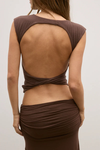 BAYSE LIVY TOP CHOCOLATE