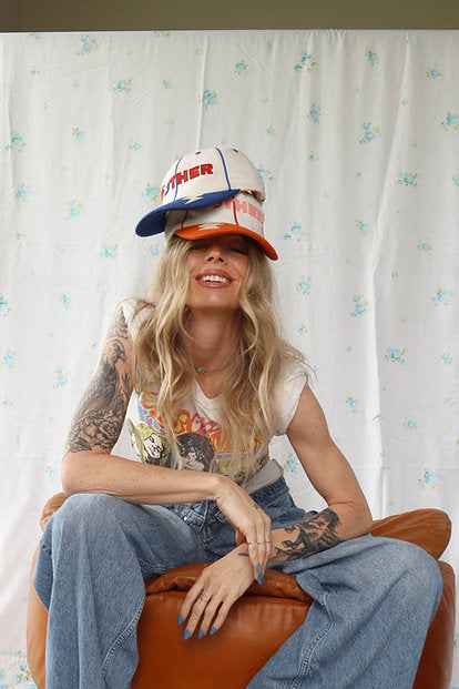 HAPPY LITTLE MOTHER | MOTHER LIGHTENING BOLT CAP BLUE