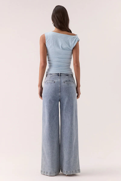 SOVERE STUDIO TALIA TOP VISTA BLUE