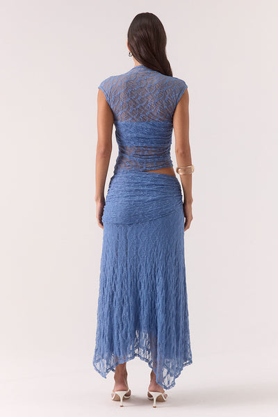 SOVERE STUDIO LOWRI SKIRT SLATE BLUE