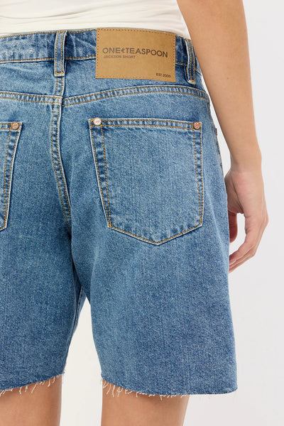 JACKSONS  DENIM SHORTS HOODLAM BLUE