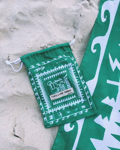 SABBI THAT'S A WRAP GREEN MARGARITA COTTON SARONG