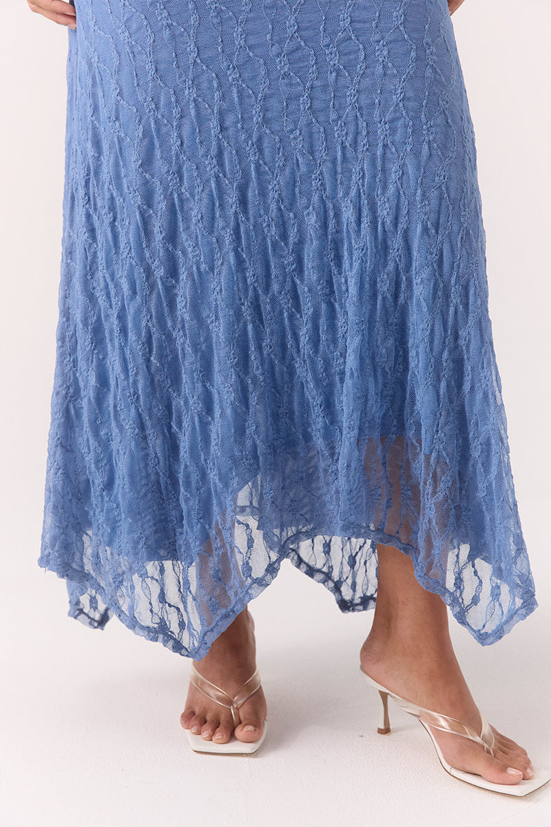 SOVERE STUDIO LOWRI SKIRT SLATE BLUE