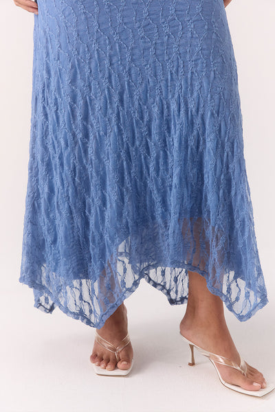 SOVERE STUDIO LOWRI SKIRT SLATE BLUE