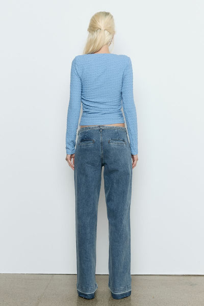 SOVERE STUDIO SOLSTICE TOP SLATE BLUE