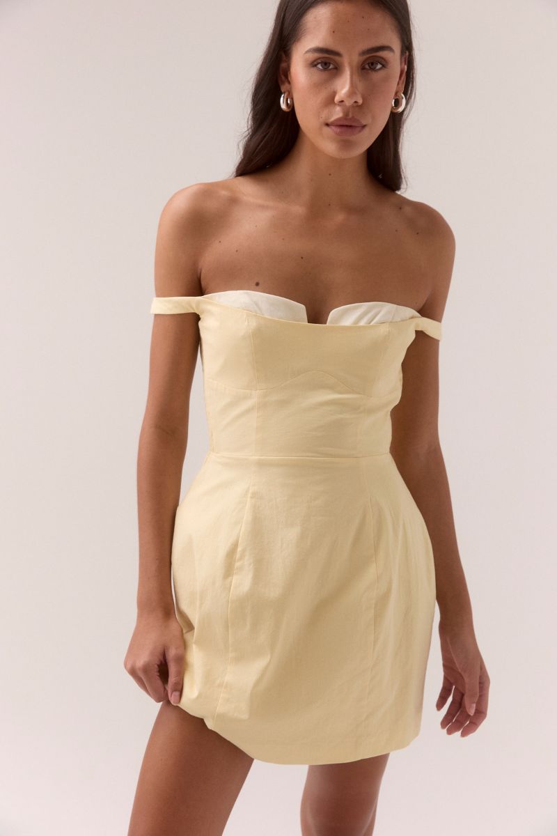 SOVERE STUDIO LURE DRESS LEMONADE