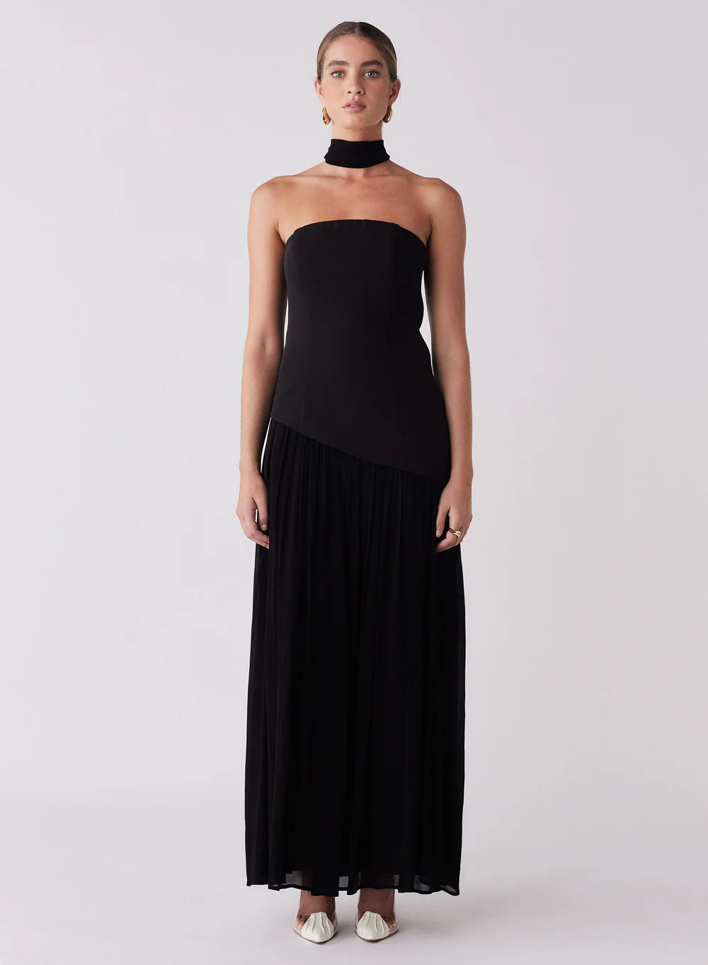 ESMAEE VIEWPOINT MAXI DRESS BLACK