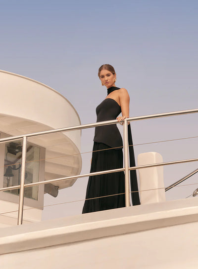 ESMAEE VIEWPOINT MAXI DRESS BLACK