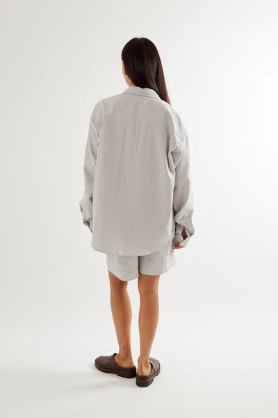 COMMONPLACE ESSENTAILS BEECH COTTAGE SHIRT BLACK/WHITE