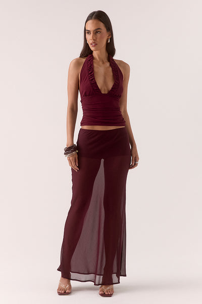 SOVERE STUDIO ALORA TOP PLUM