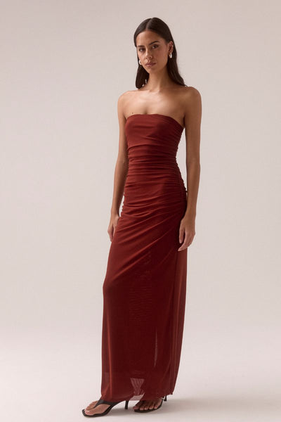 SOVERE STUDIO MYRIAD BOLERO DRESS CINNAMON