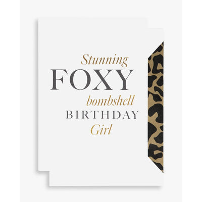 STUNNING FOXY BOMBSHELL BIRTHDAY GIRL  GIFT CARD