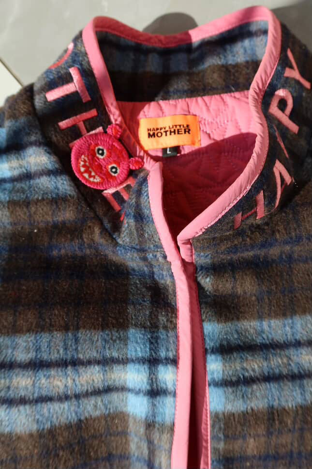 HAPPY LITTLE MOTHER THUG LIFE SHORT JACKET BLUE/PINK