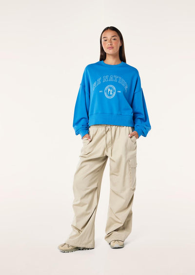 PE NATION ADOBE SWEATSHIRT FRENCH BLUE