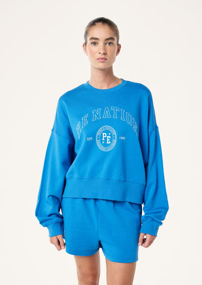 PE NATION ADOBE SWEATSHIRT FRENCH BLUE