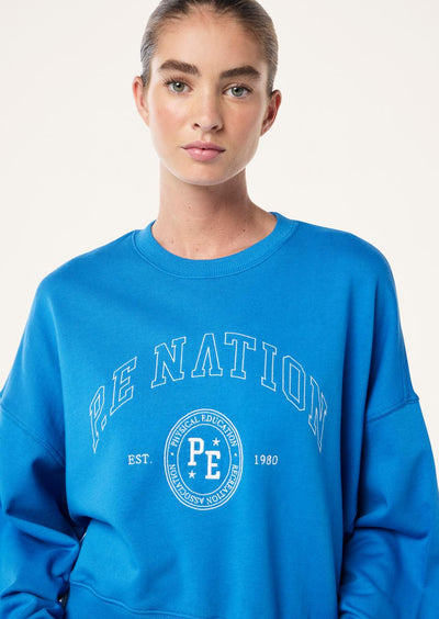 PE NATION ADOBE SWEATSHIRT FRENCH BLUE