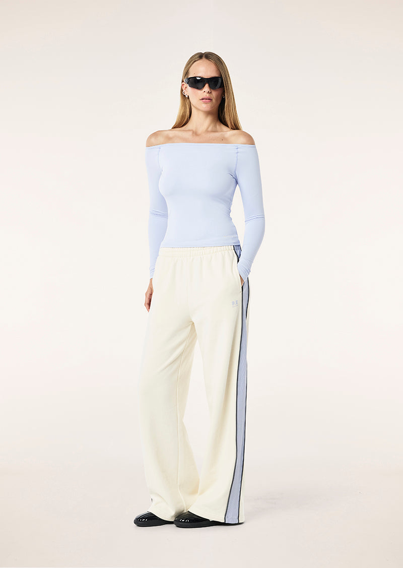 PE NATION ALIGN TRACK PANT WHISPER WHITE