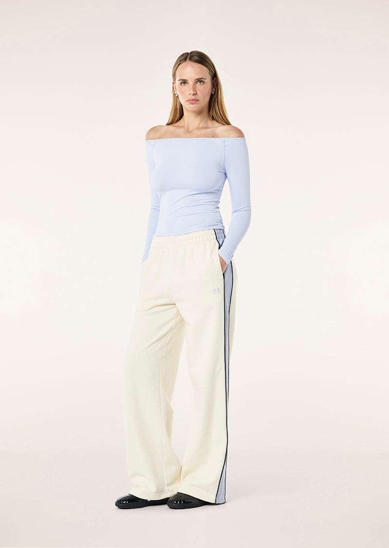 PE NATION ALIGN TRACK PANT WHISPER WHITE