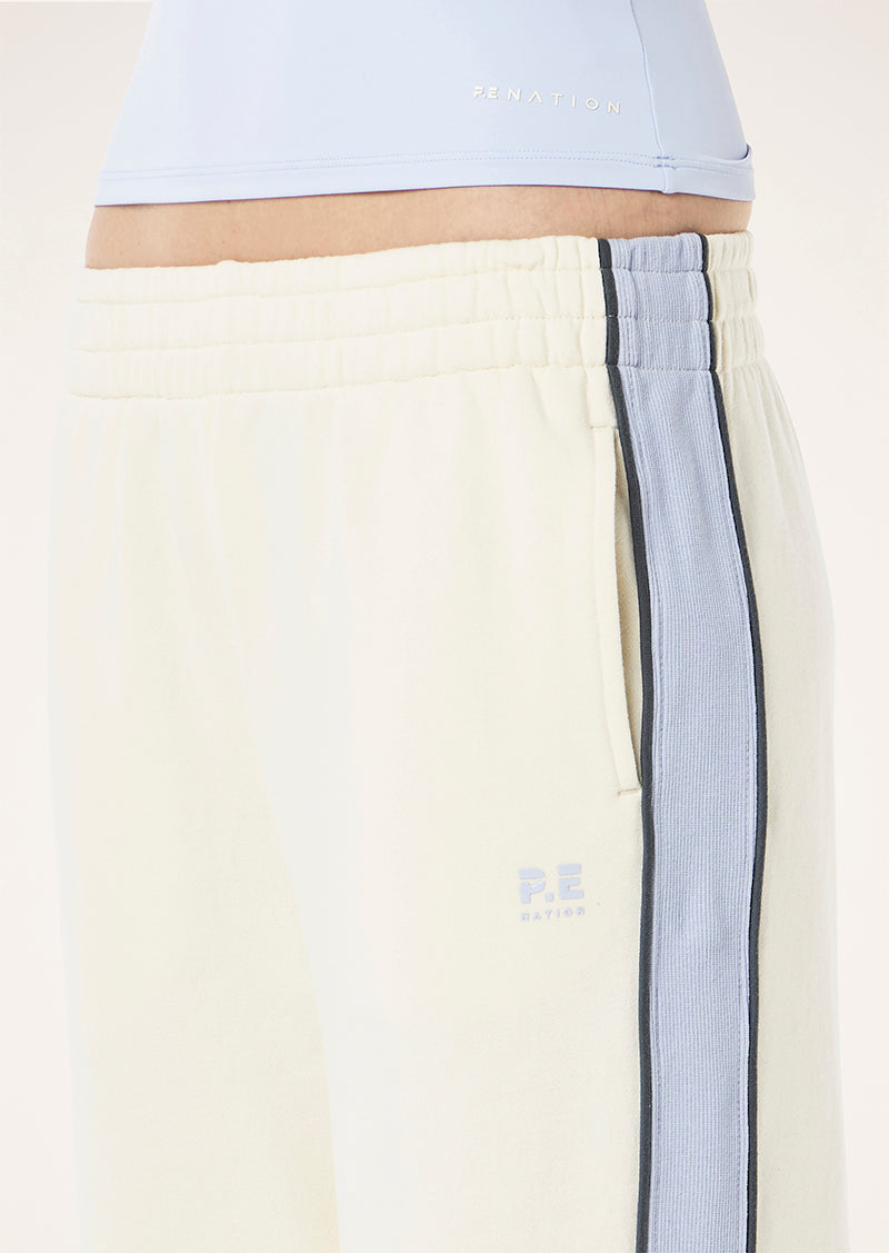 PE NATION ALIGN TRACK PANT WHISPER WHITE