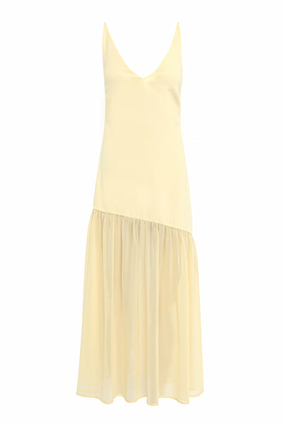 MOSSMAN BEYOND THE HORIZON MIDI DRESS BUTTER