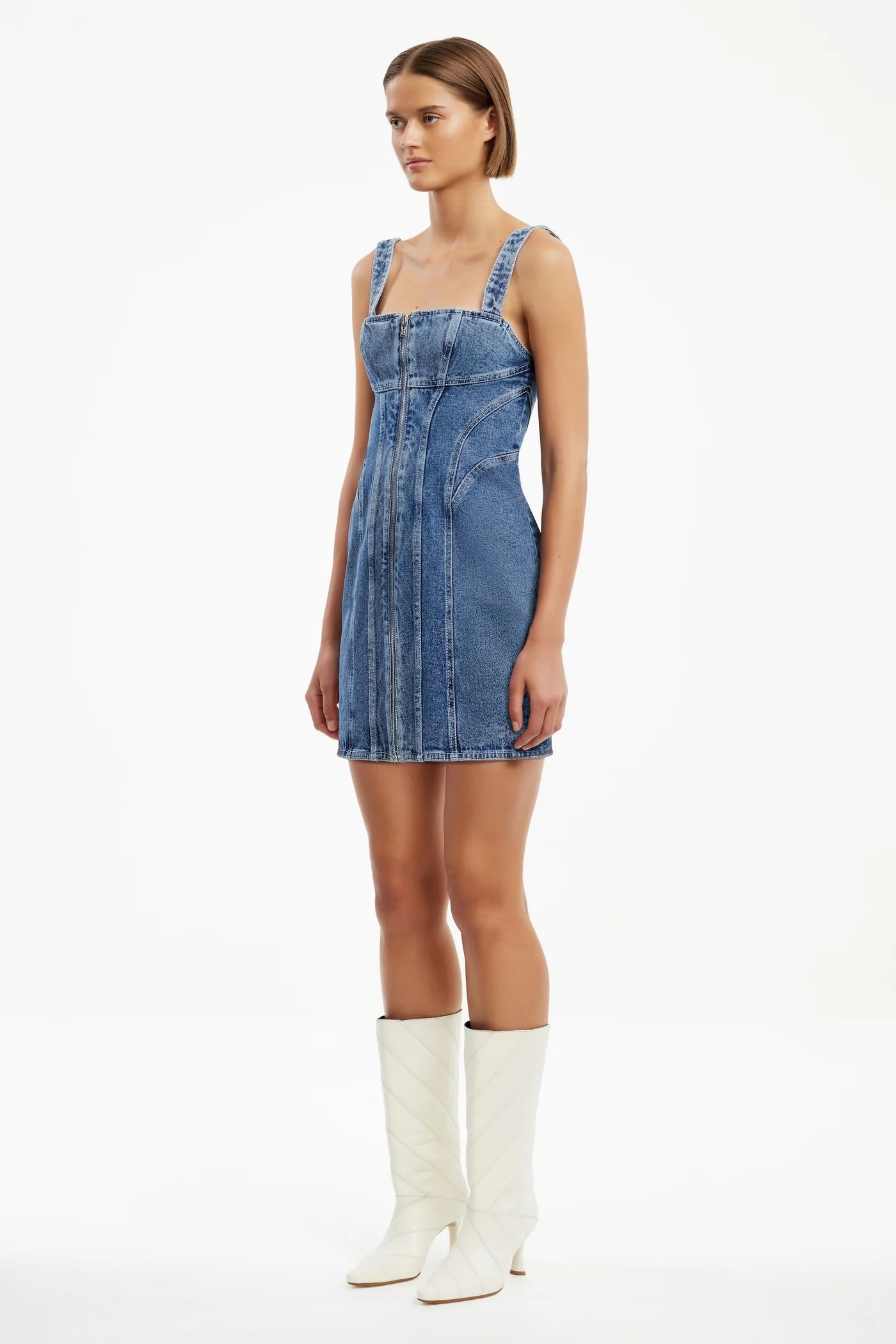 SIGNIFICANT OTHER SABRINA MINI DRESS DENIM