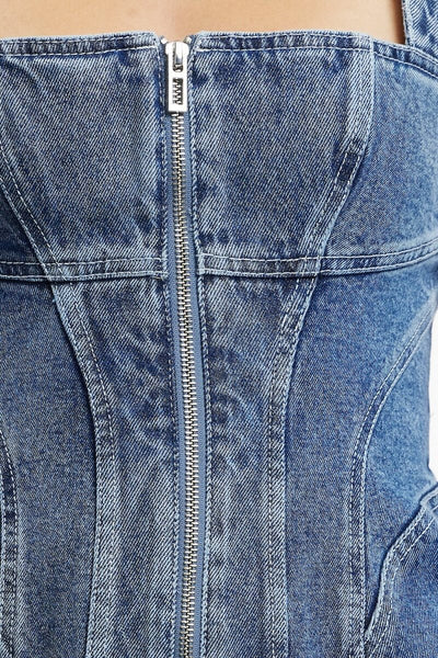 SIGNIFICANT OTHER SABRINA MINI DRESS DENIM