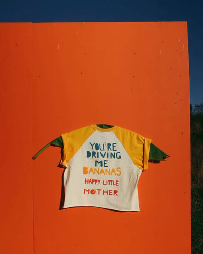 HAPPY LITTLE MOTHER THE BANANA RAGLAN TEE