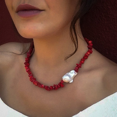 ZAYA COLLECTIVE| RUBY  NECKLACE 