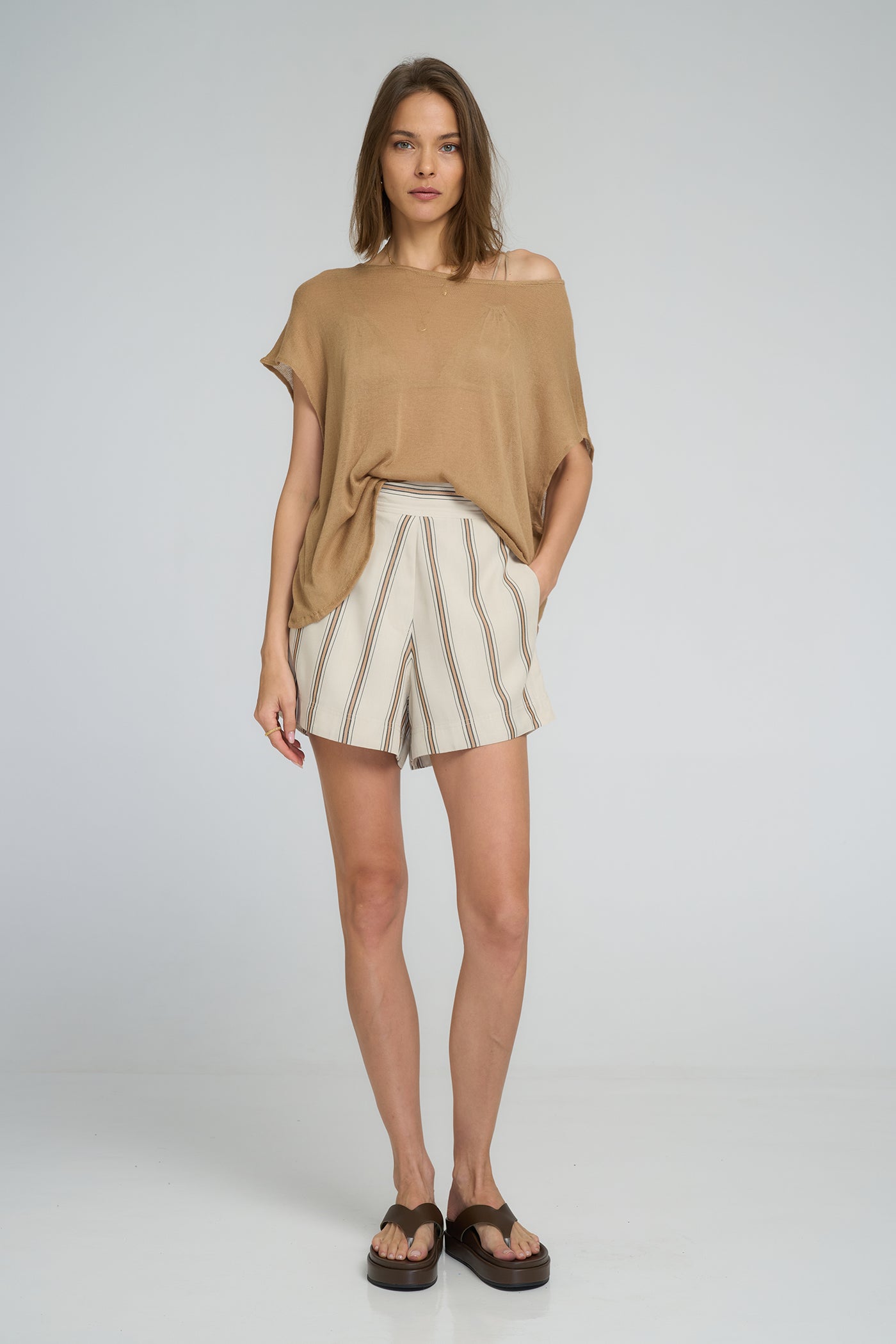 LILYA ANISE SHORT RESORT STRIPE